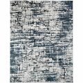 Mayberry Rug 7 ft. 10 in. x 9 ft. 10 in. Denver Iliad Area Rug, Blue DN8956 8X10